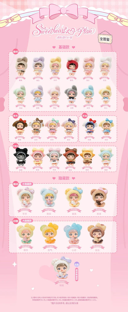 Nommi Sweetheart Plan Series（Whole Box 16 Bags ，One Bag 3pcs ,3×16=48 Whole Box 48pcs）