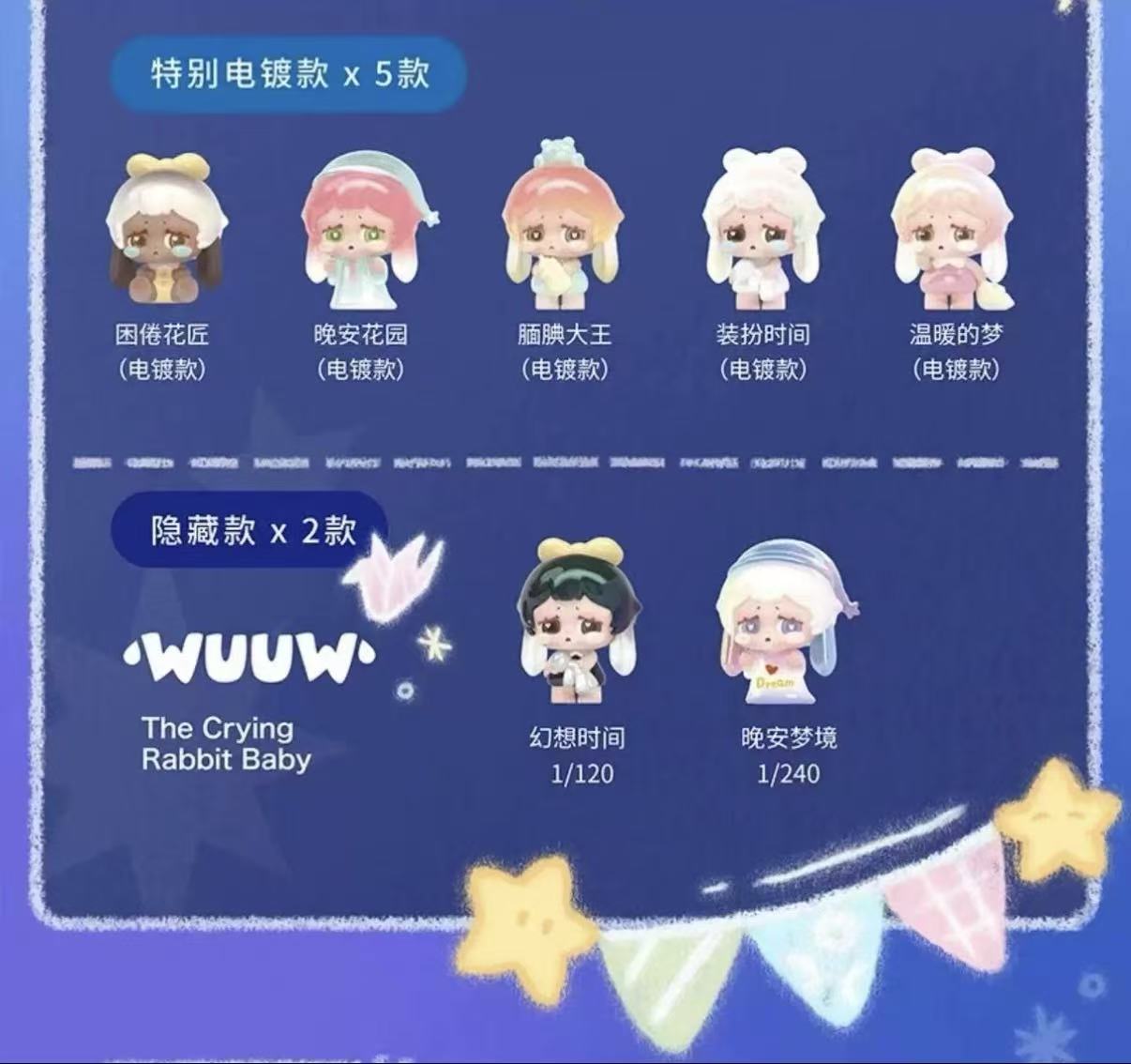 WUUW The Crying Rabbit Baby （Whole Box 24pcs ）
