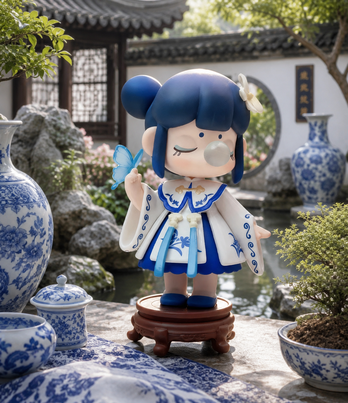 Limited Blue And White Porcelain Nanci
