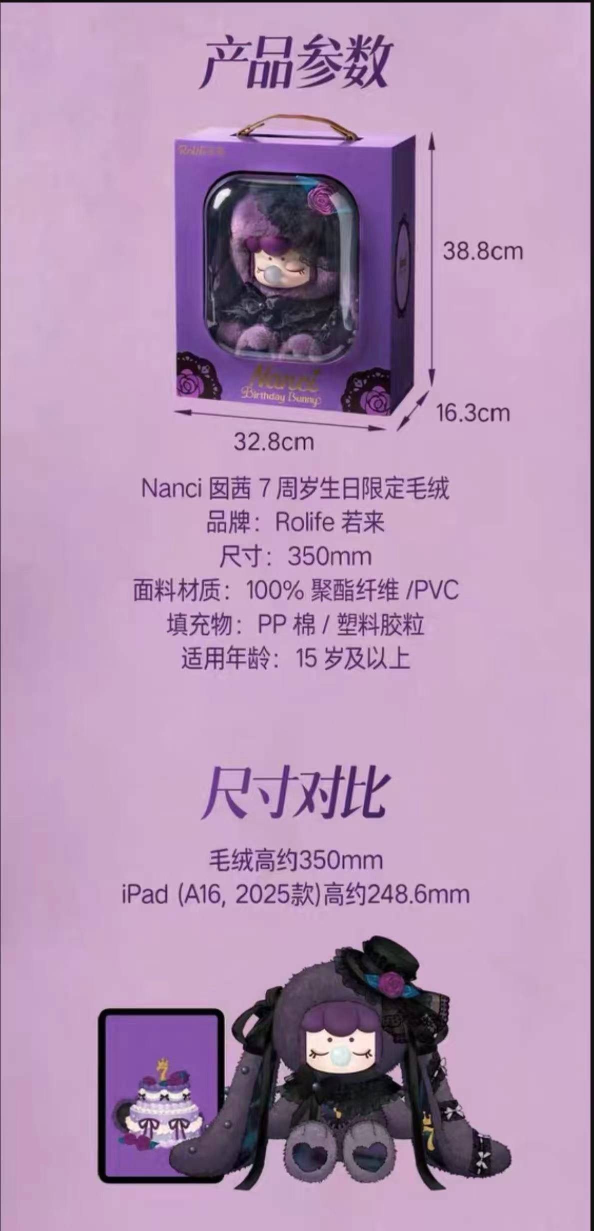 Nanci 7th Birthday Limited Edition Plush