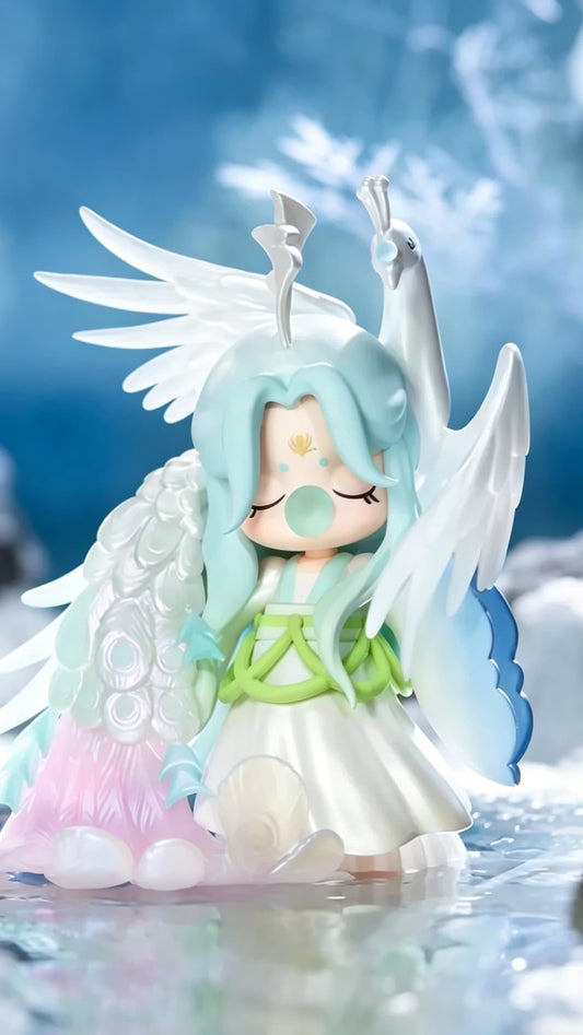 Nanci Oriental Auspiciousness Series Hidden Edition-White Peacock