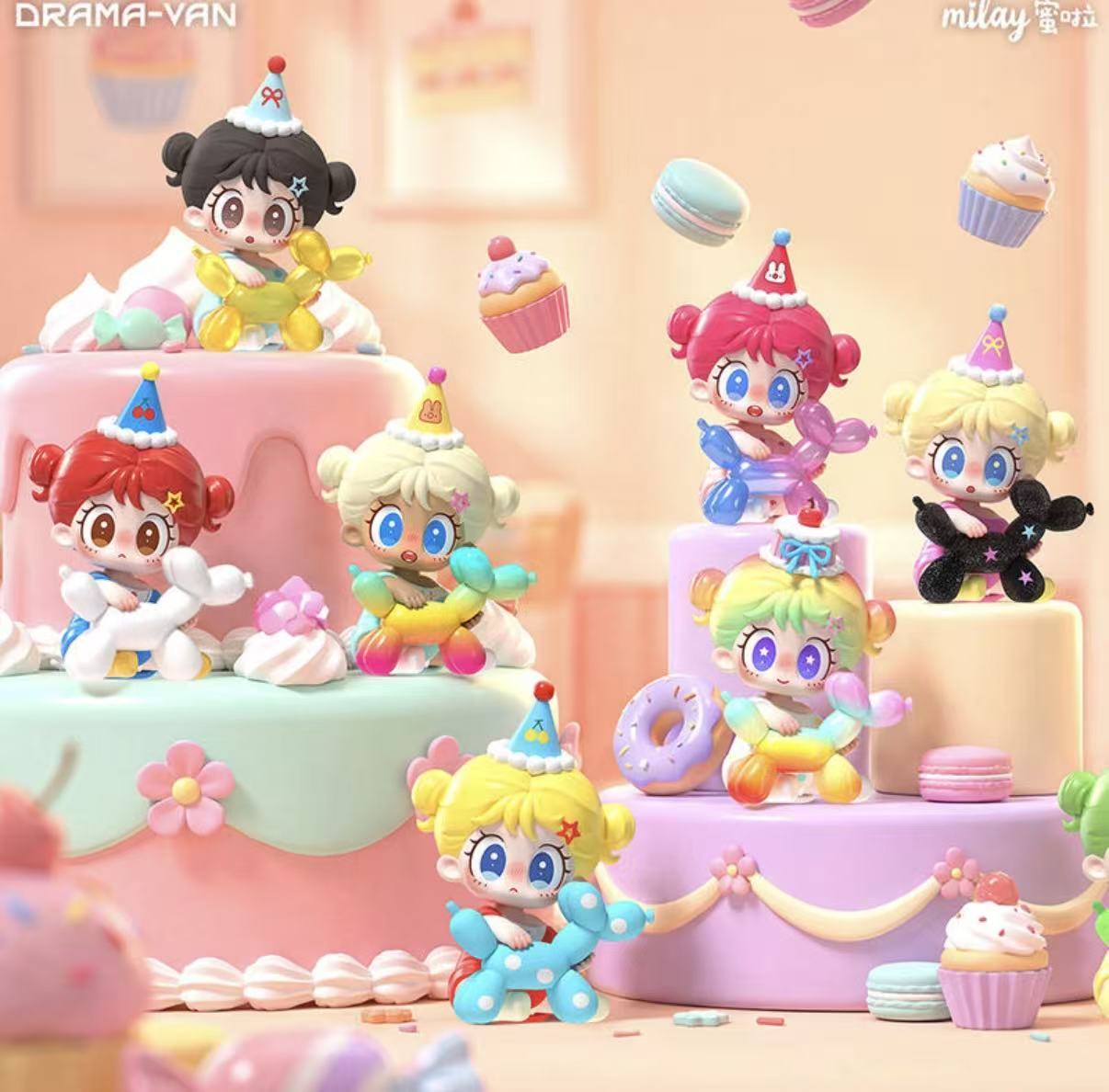 🌈 Rainbow Puppy Party（Whole Box 9pcs）